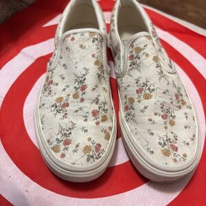 Vans Floral Slip-On Sneakers